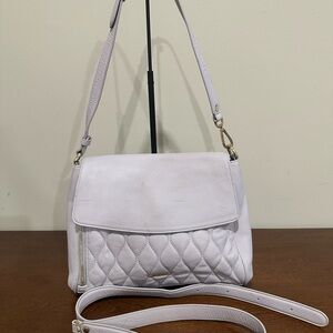 Vera Bradley Sarah Cloud Lilac Quilted Crossbody and Shoulder Bag